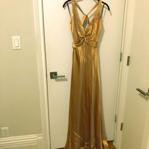 Gold Gown with Train